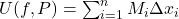 U(f, P) = \sum_{i=1}^n M_i \Delta x_i