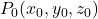 P_0(x_0, y_0, z_0)