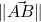 \|\vec{AB}\|