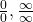 \frac{0}{0},\frac{\infty}{\infty}