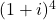 (1 + i)^4