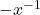 -x^{-1}