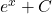 e^x+C