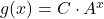g(x) = C \cdot A^x