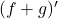 (f+g)'