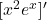 [x^2 e^x]'