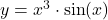 y = x^3 \cdot \sin(x)