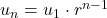 u_n=u_1\cdot r^{n-1}