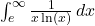 \int_{e}^{\infty} \frac{1}{x \ln(x)} \, dx