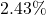 2.43\%