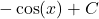 -\cos(x)+C