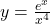 y = \frac{e^x}{x^4}